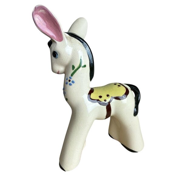 MCM Vintage Dee Lee Donkey California Pottery Figurine Retro Ceramic - Picture 3 of 8